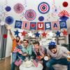 Independence Day 0th Anniversary Party Decoration Set, Containing Seven Decorations, Suitable For Celebrating Independence Day