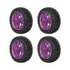 4Pcs 1Celsius10 Scale RC Car Wheels and Tires Aluminium Alloy Wheel   Rubb  Tires for 1Celsius10 Remote Control Car