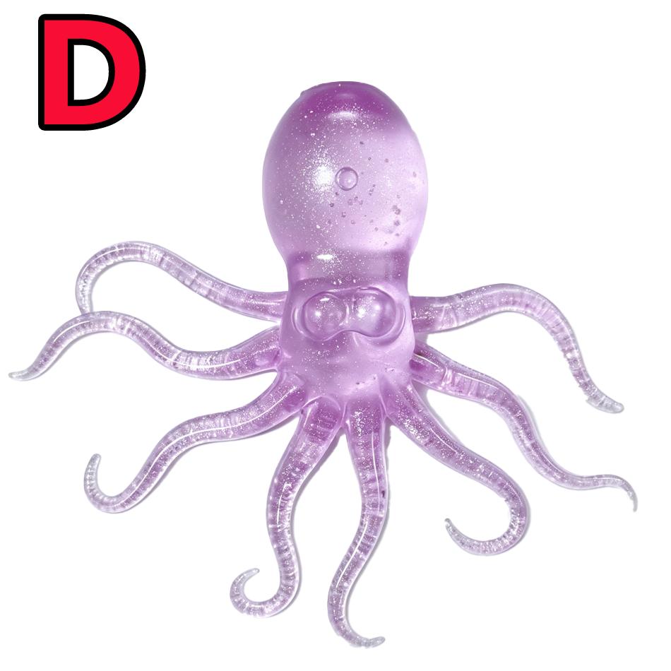 Popular  Jellyfish Octopus Soft Squeeze Fidget Toys Bead Filled Maltose Texture Soft Jelly-Like Stress Relief Squishy Toy