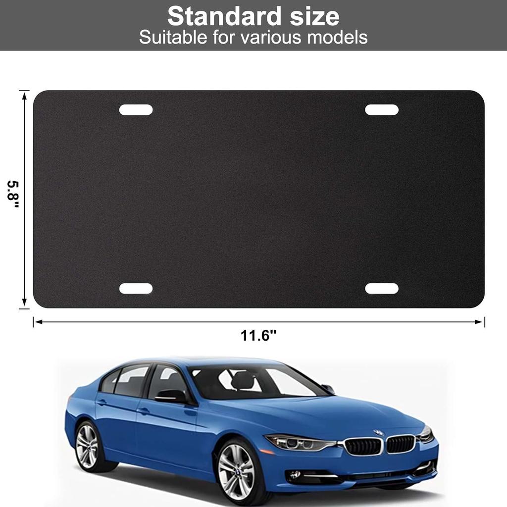 Demao License Plate Pad Anti Rrattle 2 Pack, License Plate Foam Padding Shockproof, Universal Fit For Car &SUV Noise Reduction & Vibration