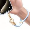 1 Piece Silicone Wrist Strap Suitable for Common Phone Cases. Versatile, Simple and Plain Stretchable Phone Hanging Strap.