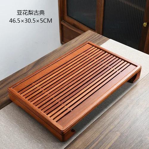 Serving Chinese Tea Tray Wood Plate Office Desk Luxury Tea Tray Japanese Nordic Bandeja Para Cha Kitchen Accessories YN50TT