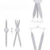 1 Pcs Microblading Balance Positioning Tattoo Ruler Makeup Eyebrow Design Golden Ratio Ruler Measurement Tool