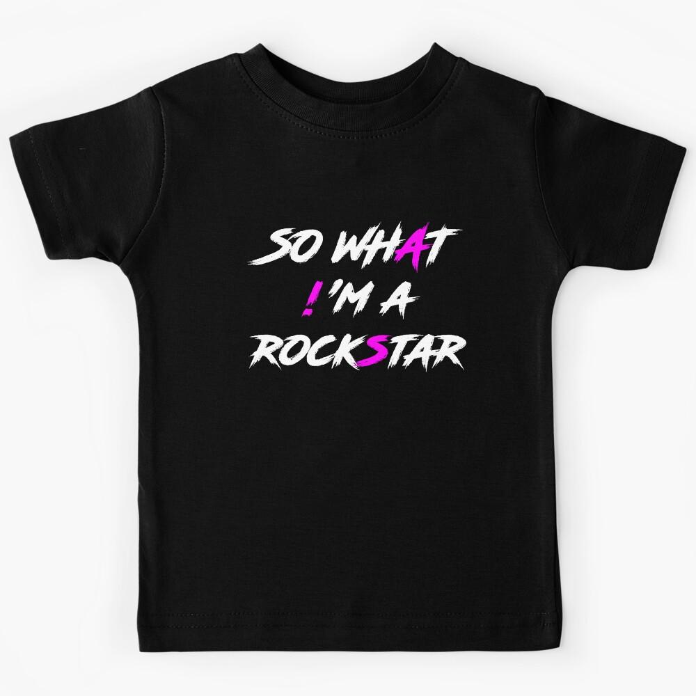 SO WHAT!  M A ROCKSTAR Kids T-Shirt 130