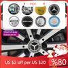 FLT2 2025 Hot 56mm Car Wheel Hub Center Emblem Stickers Auto Accessories For Mercedes Benz AMG W204 W205 W203 W211 W212 W213 W201 W21
