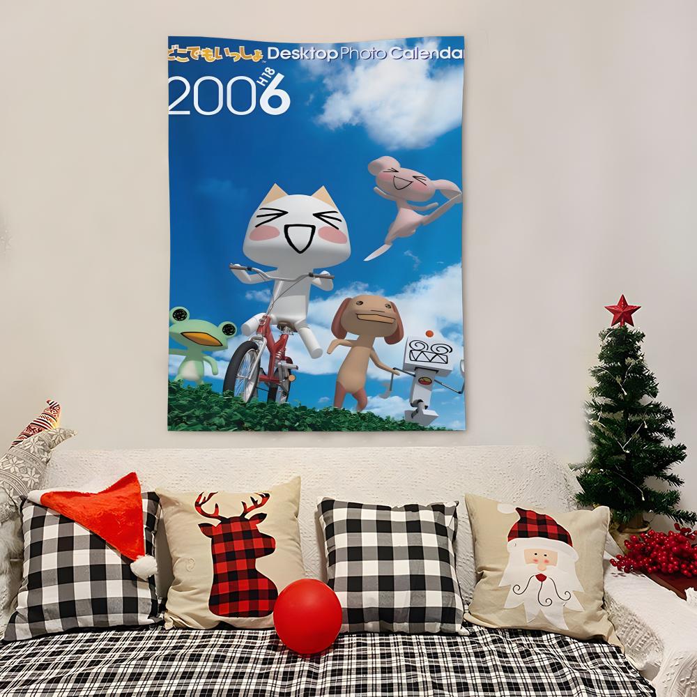 

Inoue Toro CUTE Cat Anime Tapestry Decoration Art Microfiber Background For Bedroom Living Bar Garden Outdoor Festival 74x94cm(29x37in)