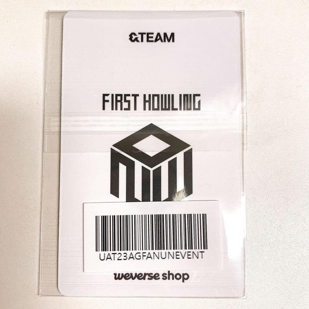 [USED] &TEAM Wiju Weverse global Korean autograph session application bonus trading card