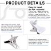 Protable Flexible Camera Clamp Mount Baby Monitor Camera Holder Stand Webcam Monitor Punch-free Bendable Bracket Base With Clip