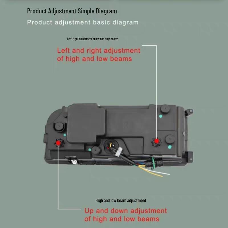 Dual-Lens LED Headlight Assembly with DRL for Mercedes-Benz Actros Axor MP1 Heavy Trucks