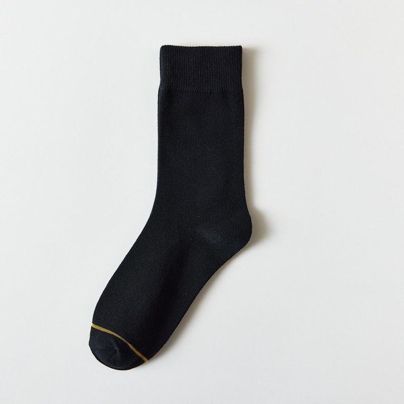 Svarta Tunna Långa Formella Strumpor för Herrar, Brittisk Stil, för Kostym och Läderskor