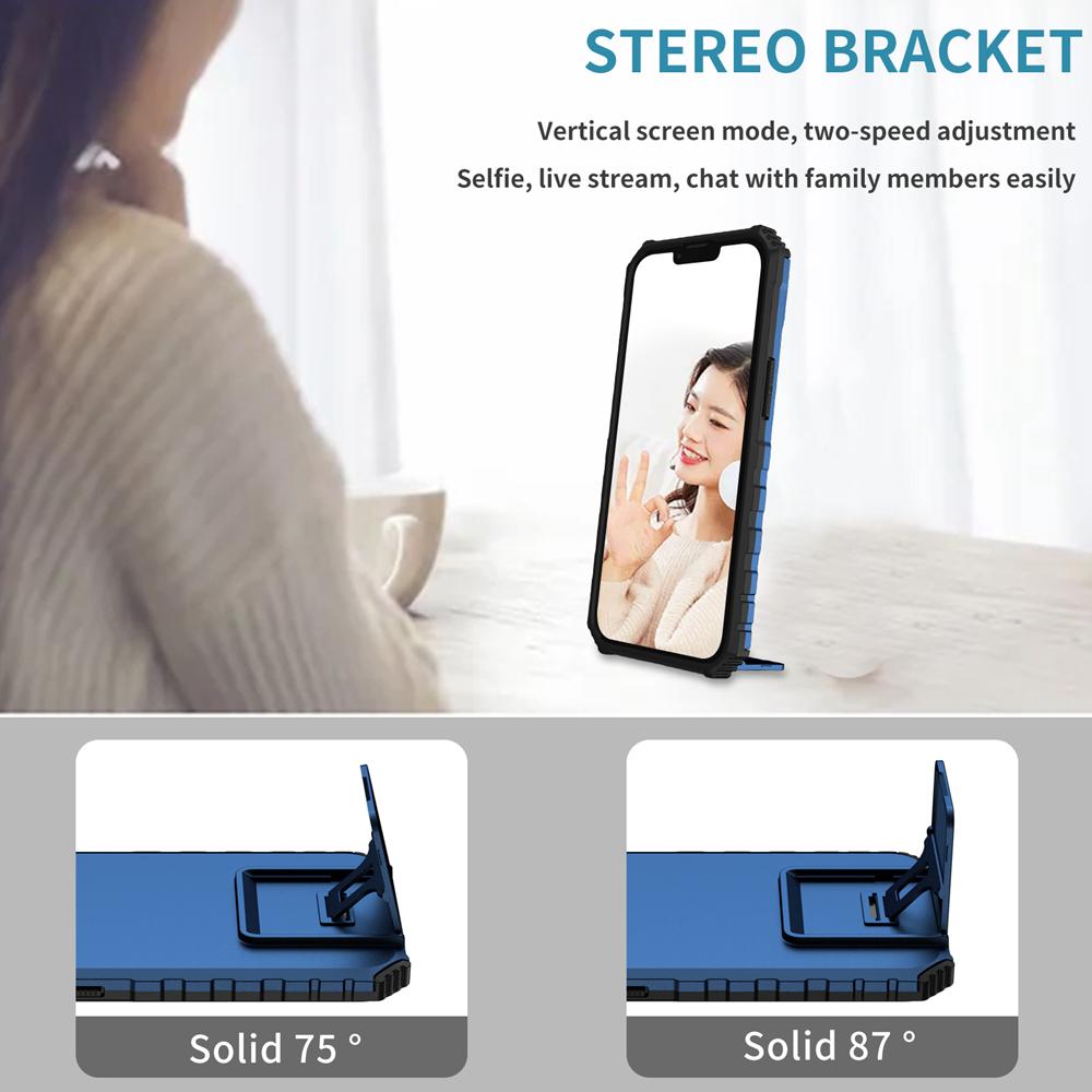 KEYSION Shockproof Armor Case for Samsung S25 Edge 5G Slide Camera Lens Protection Live Stand Phone Cover for Galaxy S25 Edge 5G