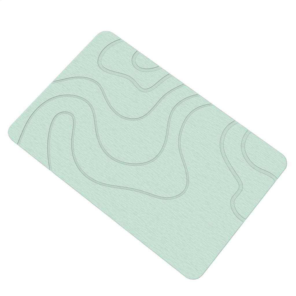 40x60cm Diatomite Bath Mat Toilet Foot Mat Entryway Rugs Kitchen Indoor Bathroom Rugs Floor Mat Anti-Slip High Water Absorption