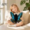 Polyester Fiber Stuffed Doll Realistic 3D Butterfly Plush Toy, Throw Pillow, Soft Vivid Design Insect Animal Decor, Gift for Kids Girls, Home Ornament