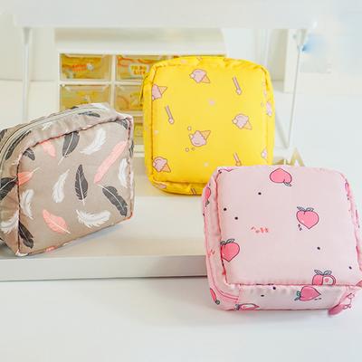 Women Tampon Storage Bag Sanitary Pad Pouch Napkin Cosmetic Bags Organizer Ladies Makeup Bag Girls Tampon Holder Organizer