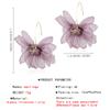 Holiday Wind Fairy Fabric Flower Earrings Mori Earrings Female Fashion Temperament Fresh Earrings.