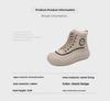 Women's High-Top Cotton Velvet Winter Sneakers, 2025 New Versatile White Athletic Shoes MX-5507
