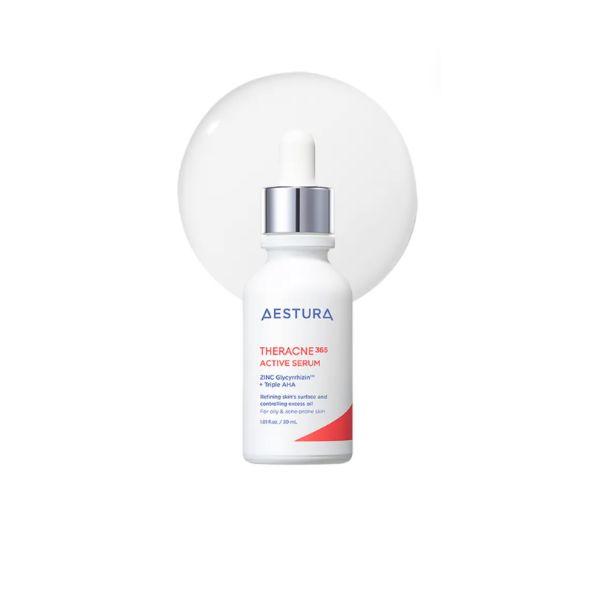 AESTURA Theracne 365 4-Step Active Routine Set (Cleansing Foam, Toner, Serum, Moisturizer)