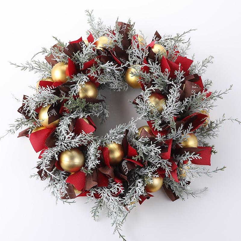 

40cm Festive Christmas Decoration With 40cm Thick Wreath For Various Celebrations StyleA
