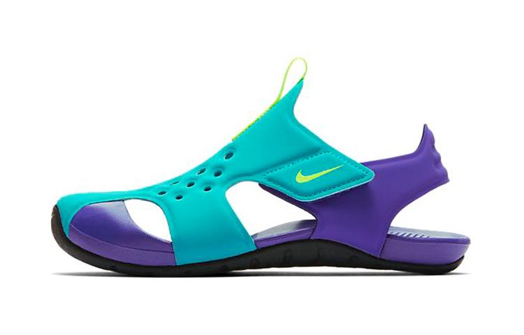 Nike Sandali Sunray Protect 2 per Bambini Blu Viola Bambini di Età Compresa tra 3 e 7 Anni 943826-303