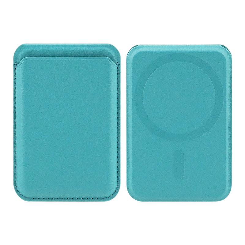 Apple MagSafe Magnetisk korthållare & Justerbart stativ - PU-läder ID-hållare för 15 Pro
