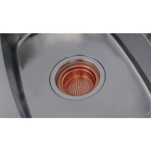 KAKUDAI Kitchen Drain Shallow Basket, Sterilizing and Antibacterial Type, 451-208