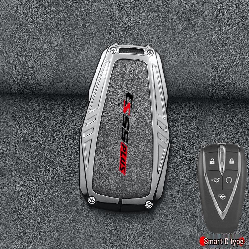 Changan Key Case for 2nd/3rd Gen CS55 PLUS Blue Whale Edition - Three-Button Car Shell for Men and Women