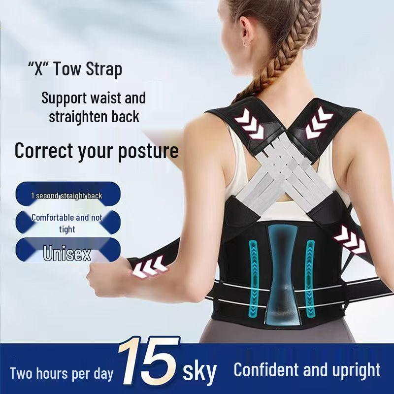 Posture Corrector for Men & Women: Enhances Back Alignment, Supports Scoliosis, and Promotes Shoulder Opening for a Straighter Back.