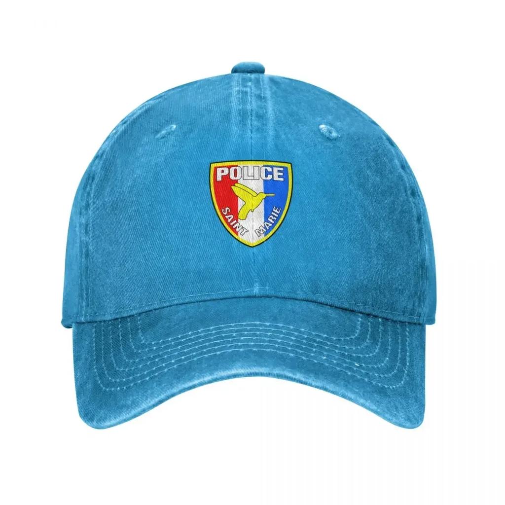 Saint Marie Police Baseball Cap Derby Hat Tactical Cap For Women Unisexs