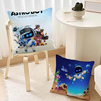 Game A-Astro Bot B Kissenbezug, Wohnzimmer-Akzent, Couch-Rückenstütze, quadratisch, Lounge, erholsamer Begleiter fürs Nickerchen