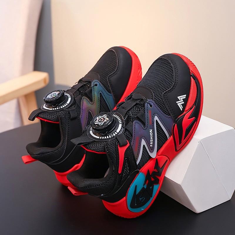 Boys Lightweight Breathable Mesh Running Shoes Fall Outdoor Activity Kids Sneakers Size 28-39