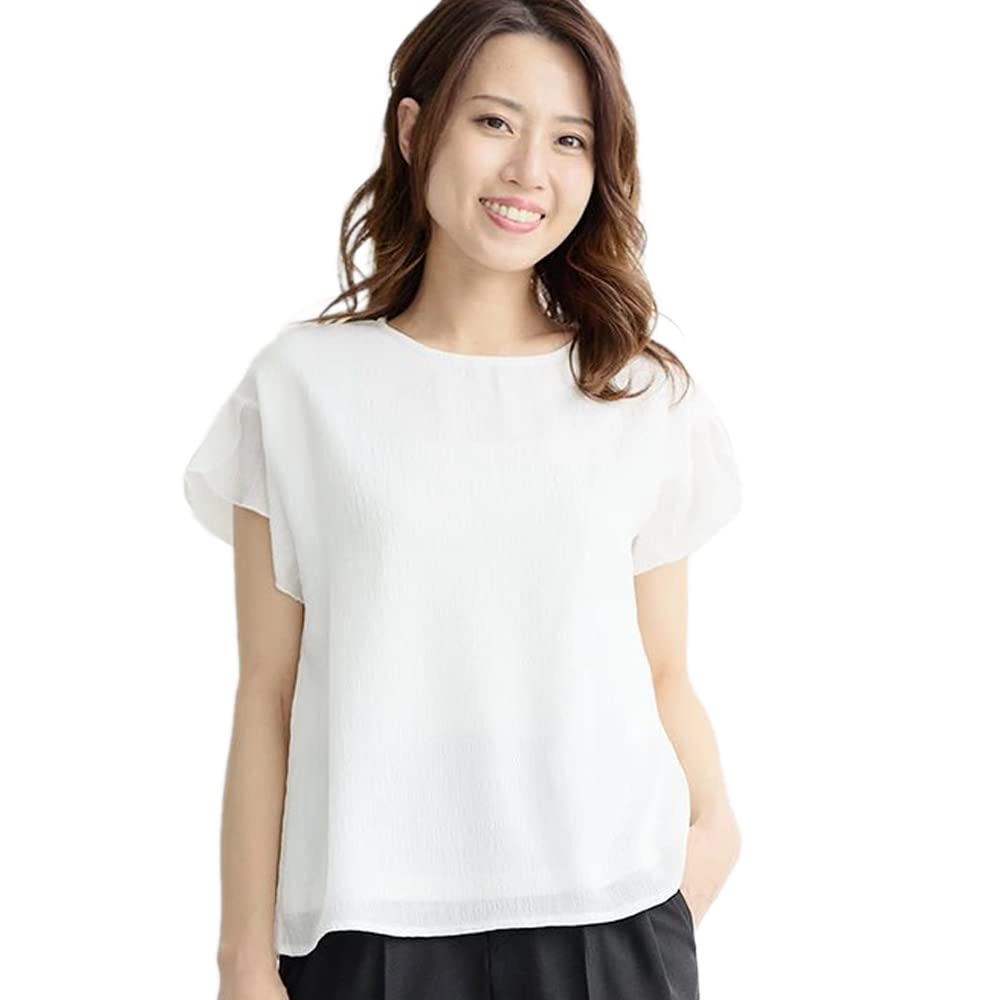 

Short Gauze Pretty Suit M [Lilyano] Women s Blouse, Sleeve, Shirred, Blouse, Blouse, Office, Inner, Top, Casual, Pretty, Formal, Size, Off-White