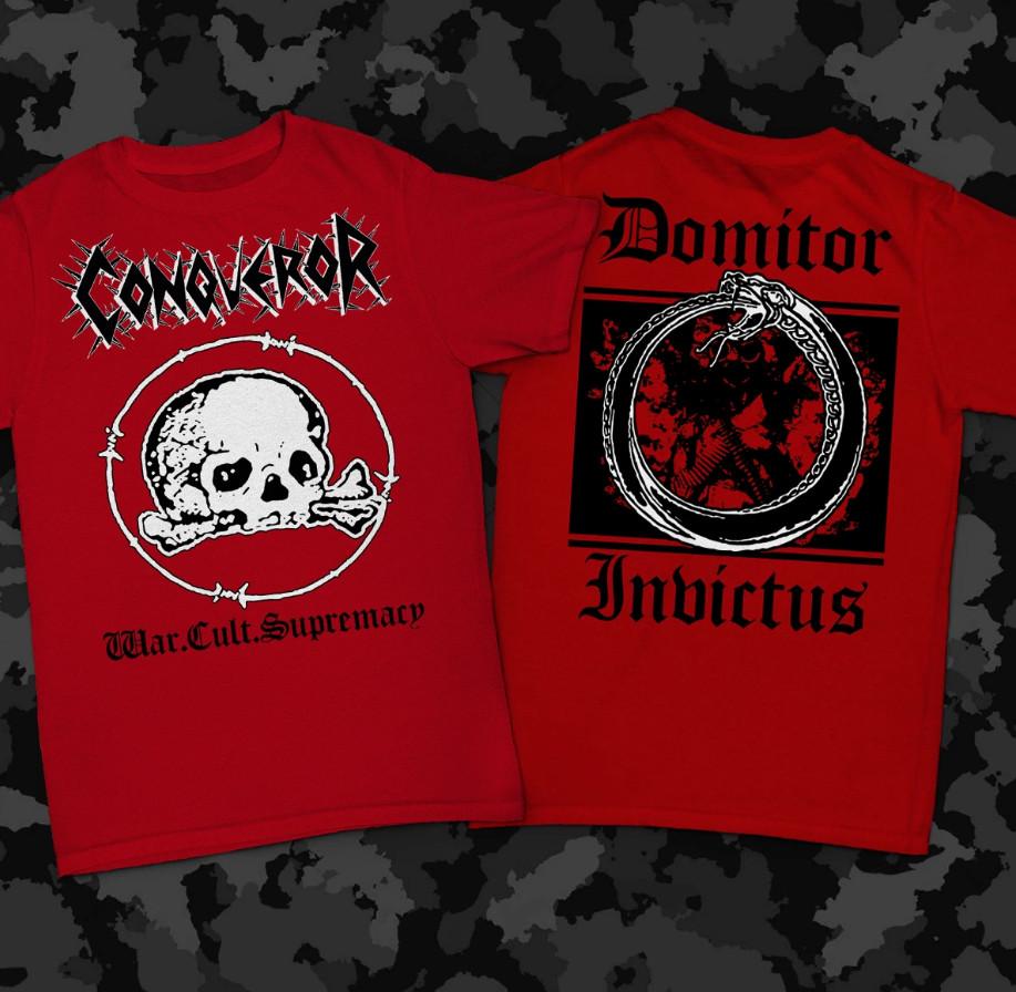 Double Sides NEW Conqueror Band Album Red T-Shirt S-5Xl RS342 Unisex T-Shirt XXL