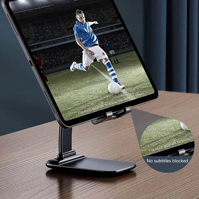 Portable Foldable Mobile Phone Holder Featuring Pullback Arm & Secure Grip Smartphone Tablet Stand for Office Desk