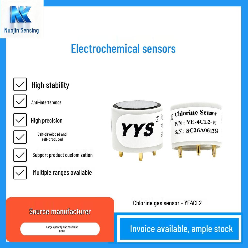 Electrochemical Chlorine Gas Sensor: Exhaust Monitoring & Toxic Detection Module