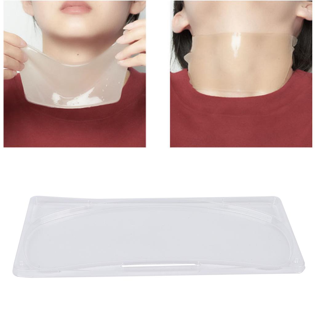 5pcs Transparent DIY Neck Mask Mold Reusable Neck Patch Tray for Facial Mask Maker