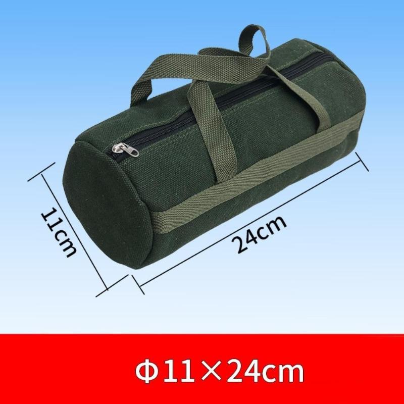 Thick Canvas Tool Storage Bag Portable Wear Resistant Hardware Organizer for Plumbing Repair Job Site Use 1PC