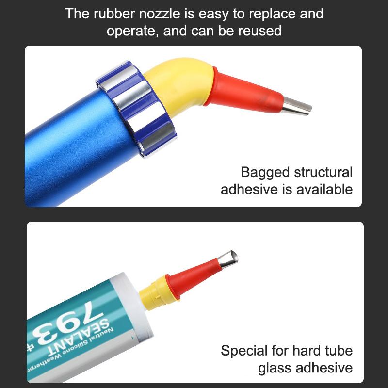 20Pcs Stainless Steel Caulk Nozzle Applicator Caulking Finisher Glue Sealant Finishing Tool Kitchen Bathroom Sink Joint