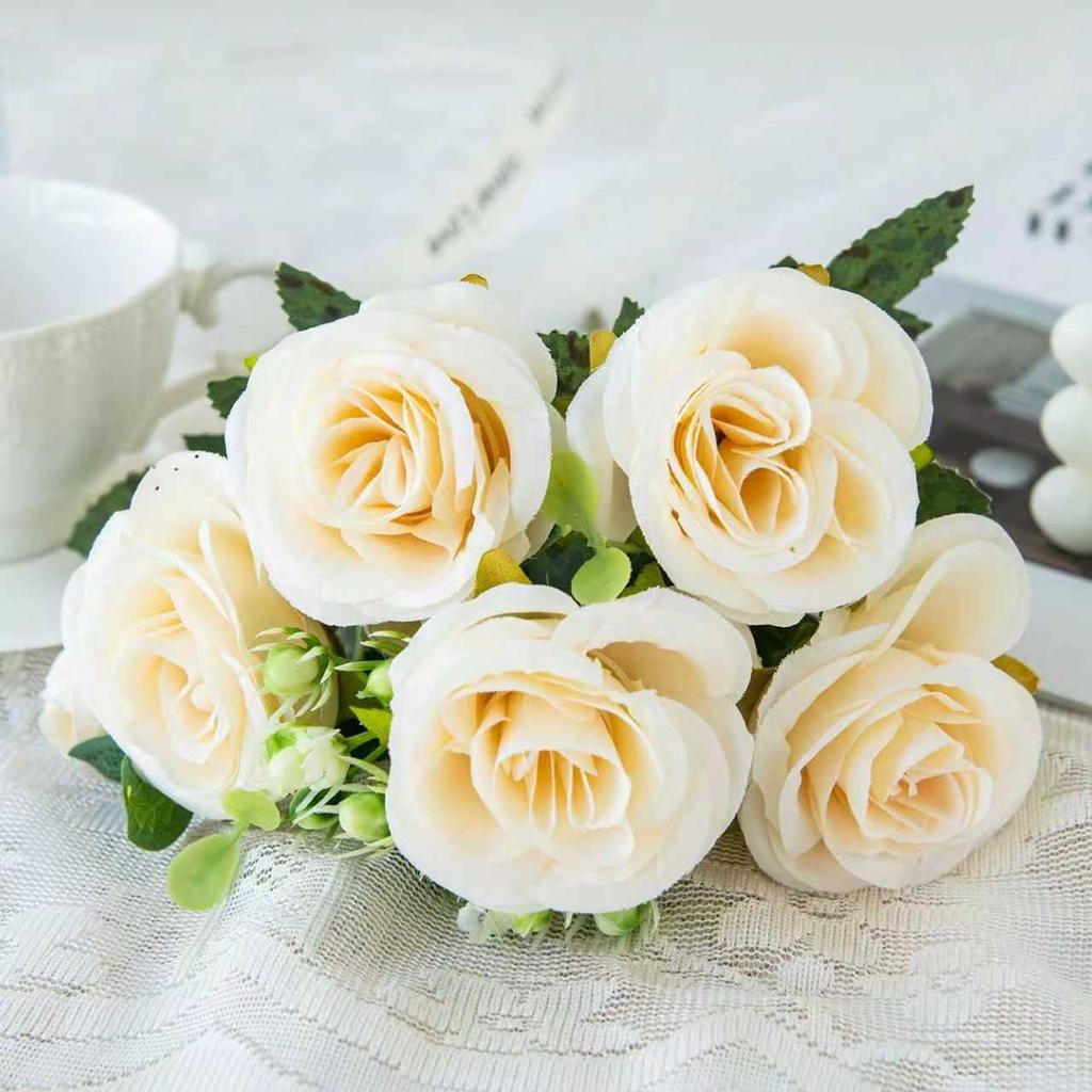 Artificial Flower Wedding Party Home Bedroom Table Decoration Bridal Bouquet Outdoor Courtyard Silk Peony Hydrangeas Arrangement