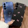 Pünktchen-Schleife Weiche Hülle Für Samsung Galaxy S26 S25 S24 S23 S22 S21 S20 FE Plus Ultra Hülle Ultra Dünn Anti-Schock Handygehäuse
