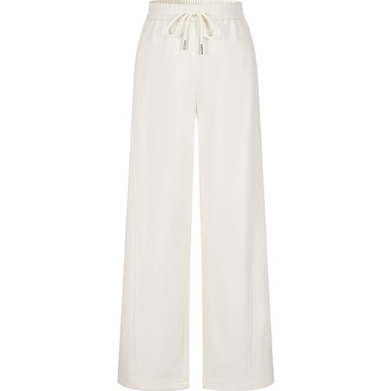 JIUZI AnnaKoe Women's Winter Relaxed Wide-Leg Trousers