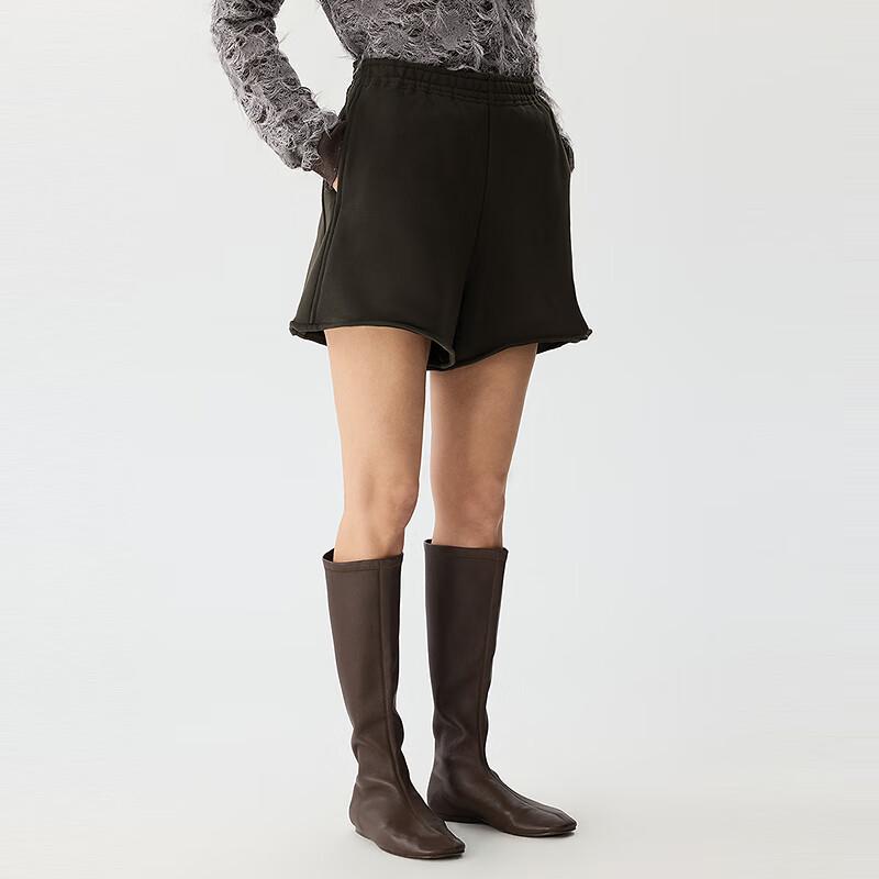 JNBY Women's 2025 Spring Wide-Leg Cotton Casual Shorts