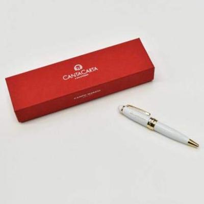 Cantacarta X Campomarzio Ballpoint Pen Simple (Milk White) [XXXX-PCCBP0103]