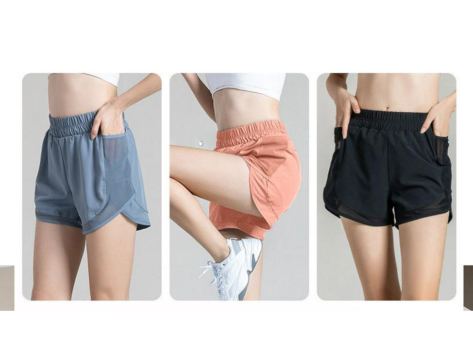 Juyitang Summer Mesh Sports Shorts: Loose, Anti-Exposure, Casual Running Fitness Pants