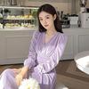 2026 Spring/Autumn French Elegant Midi Dress - Light Purple, High-End Design for Women
