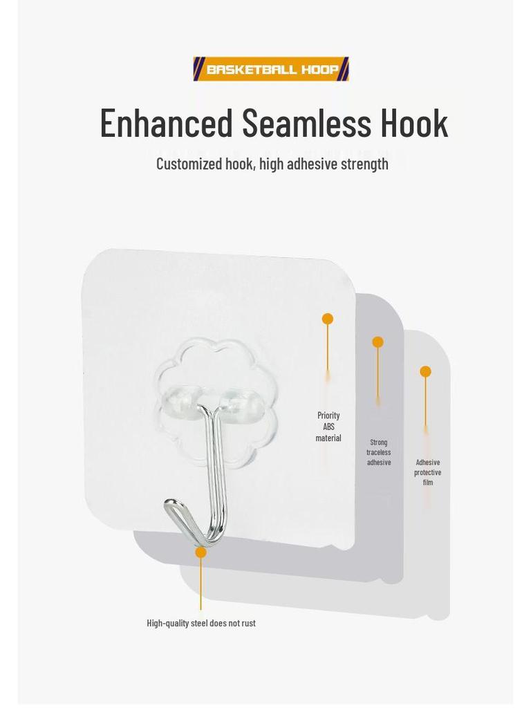 Punch-Free Foldable Wall-Mounted Acrylic Basketball Hoop for Indoor/Outdoor Parent-Child Play