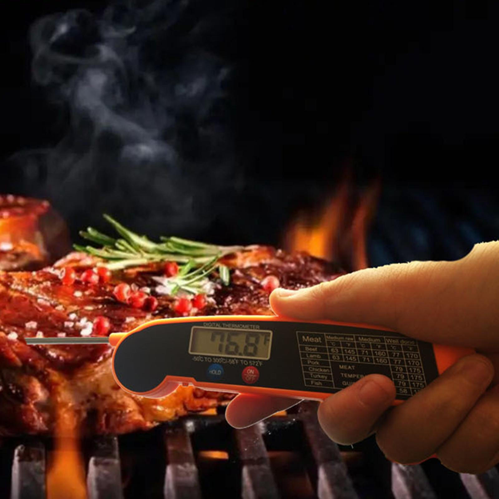 

Пищевой термометр по Цельсию/Фаренгейту для кухни-барбекю для гриля оранжевый