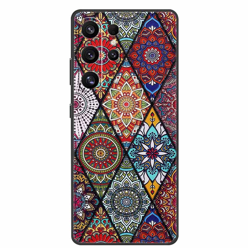 For Samsung Galaxy S26 Ultra Case 3D Relief Flower Emboss Silicone Funda For Samsung S26 Ultra S 26 Ultra Relief Cartoon Bumper