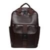Black Material Pu Neutral Backpack With Computer Pocket For Casual Travel Daily