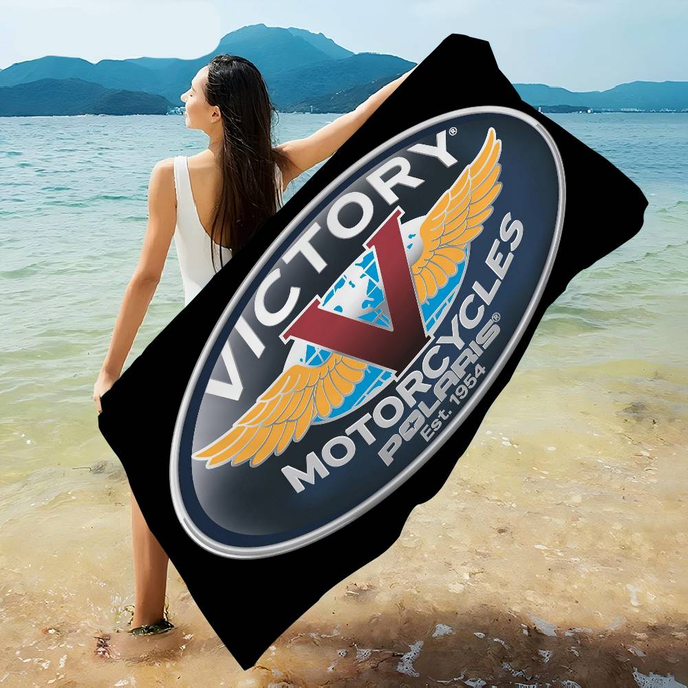 V-Victorys Motorcycles Racing Microfiber Beach Towel Absorbent Quick Dry Soft Yoga Swimming Resort Mountain Climbing Towel