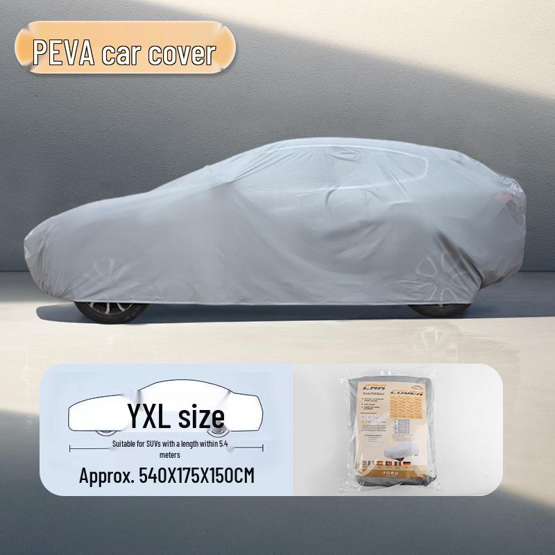 PEVA Single Layer Car Cover: Universal Waterproof Sun Shade & Dustproof Heat Insulation